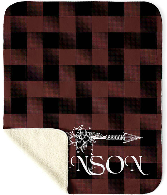 Buffalo Plaid Sherpa Blanket