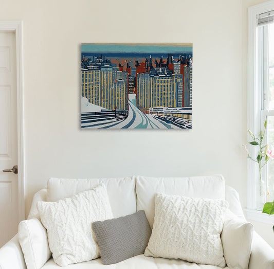 Frosted Pathways Canvas Print