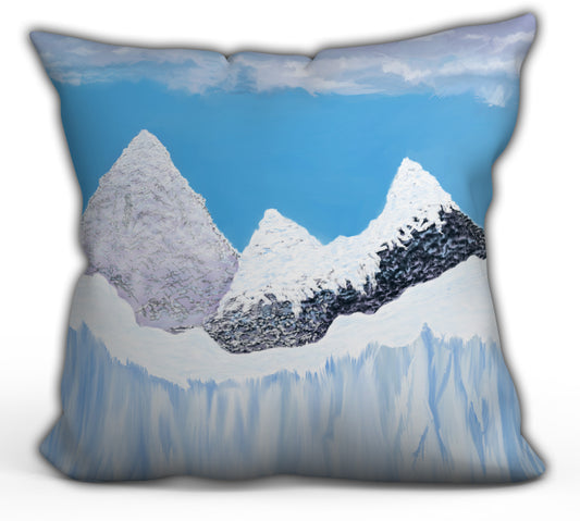 Frozen Time Throw Pillow