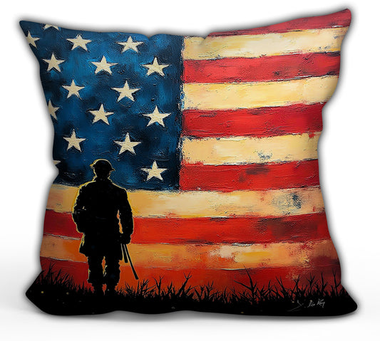 Honor and Glory Throw Pillow