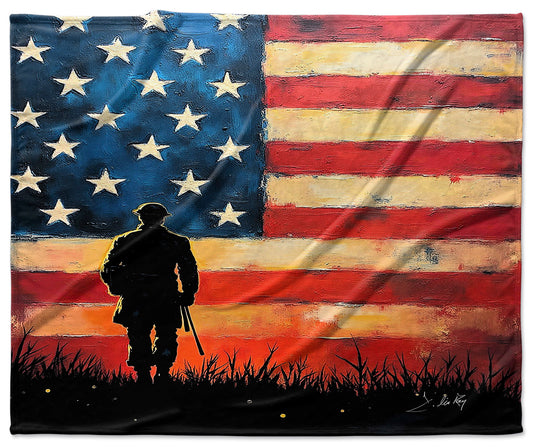 Honor and Glory Velveteen Blanket
