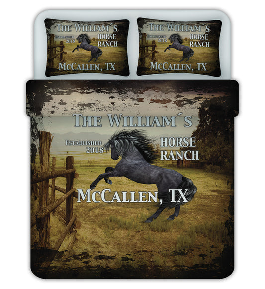 Horse Ranch 2018 Duvet Cover Set