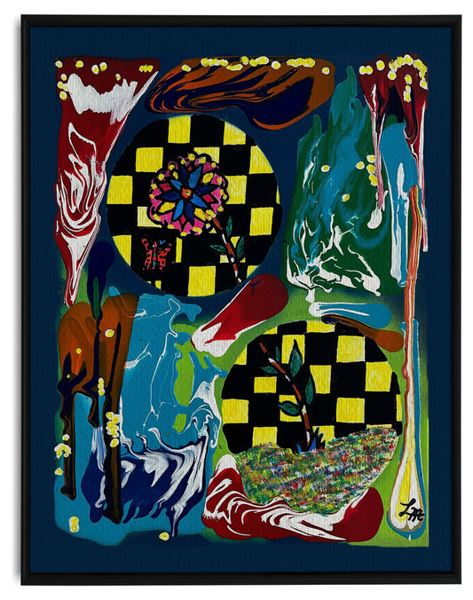 Life Of A Rose Framed Canvas Print