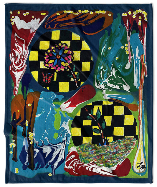 Life Of A Rose Velveteen Blanket