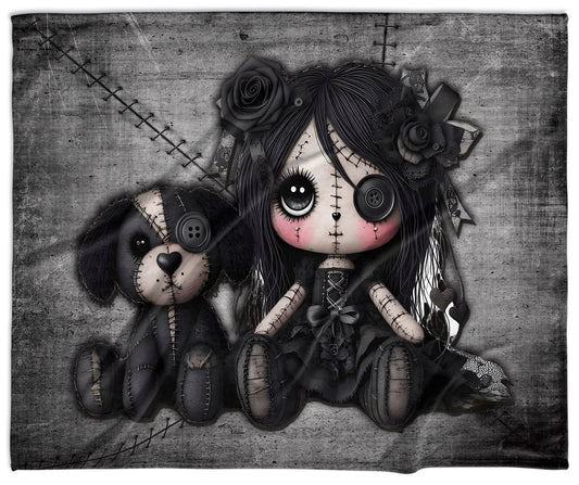 Little Stitch-ups Best Friends Puppy Velveteen Blanket