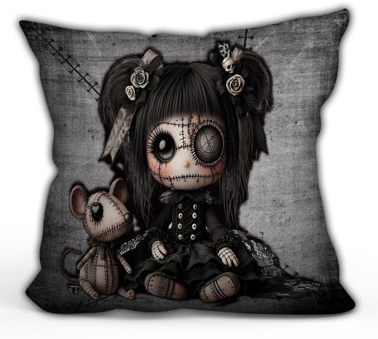 Little stitch -Old Friends - Rat Throw Pillow