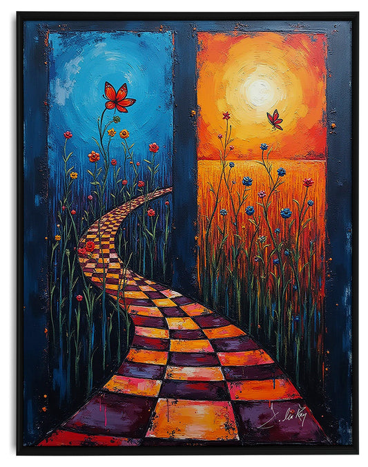 Our Way Home Framed Canvas Print