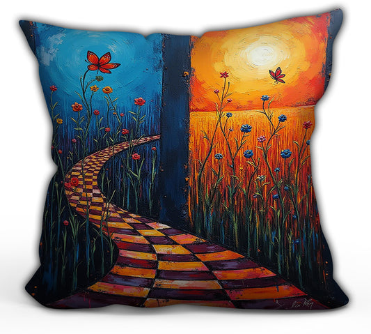 Our Way Home Throw Pillow