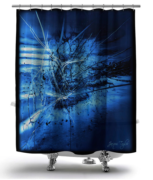 Static flux Shower Curtain