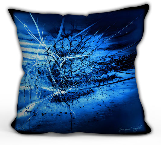 Static flux Throw Pillow