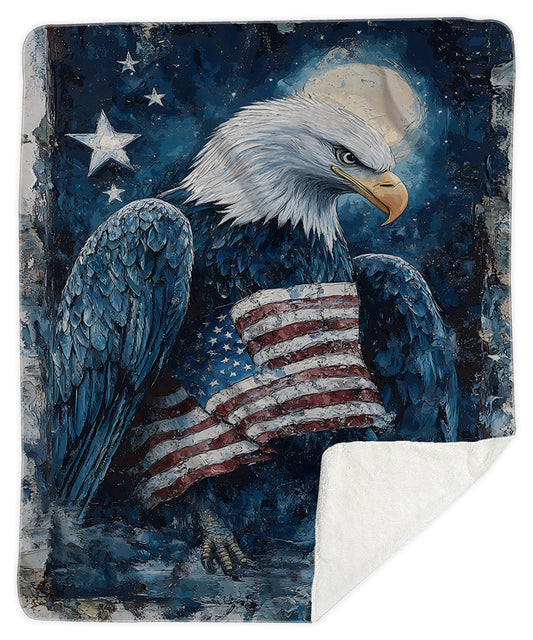 The Eagle of Faith Sherpa Blanket