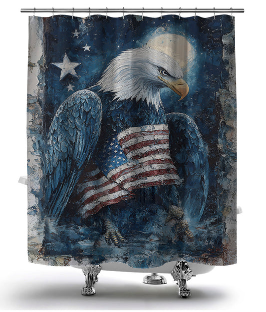 The Eagle of Faith Shower Curtain