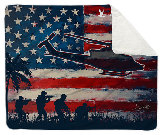 The Shadows of Freedom Sherpa Blanket