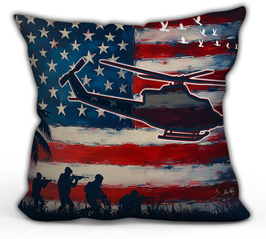 The Shadows of Freedom Throw Pillow