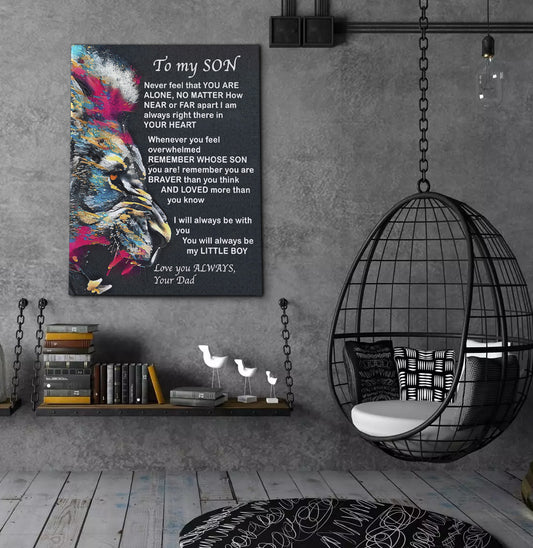 Son Watercolor Canvas Art