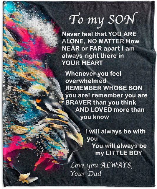 Son Watercolor Velvet Blanket