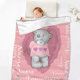 Teddy Bear Girls Super Plush Blanket