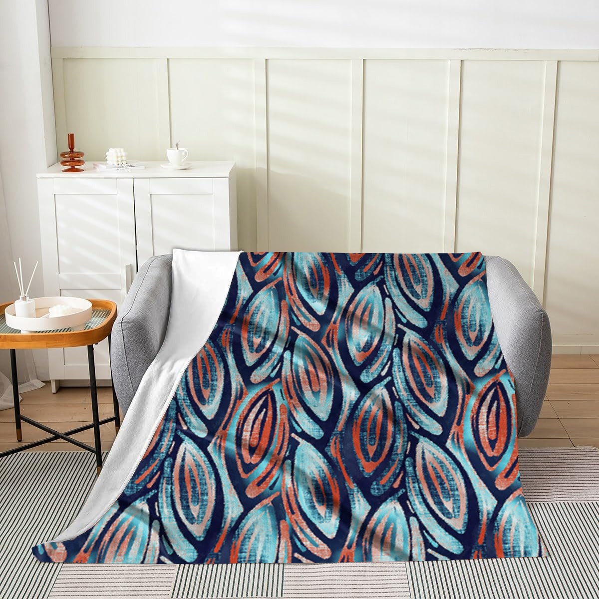 Abdou Throw Velveteen Blanket