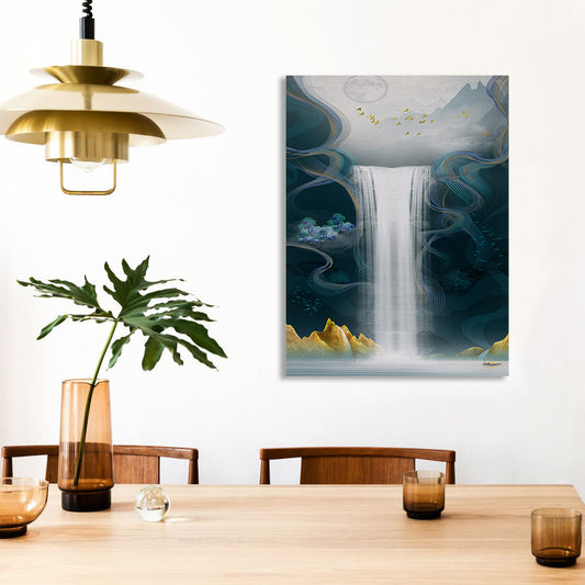 Aerial Falls Canvas Print