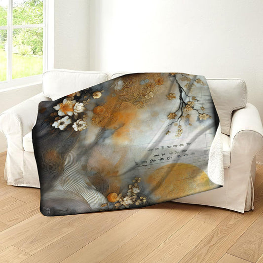 Asian Dawn Sherpa Blanket