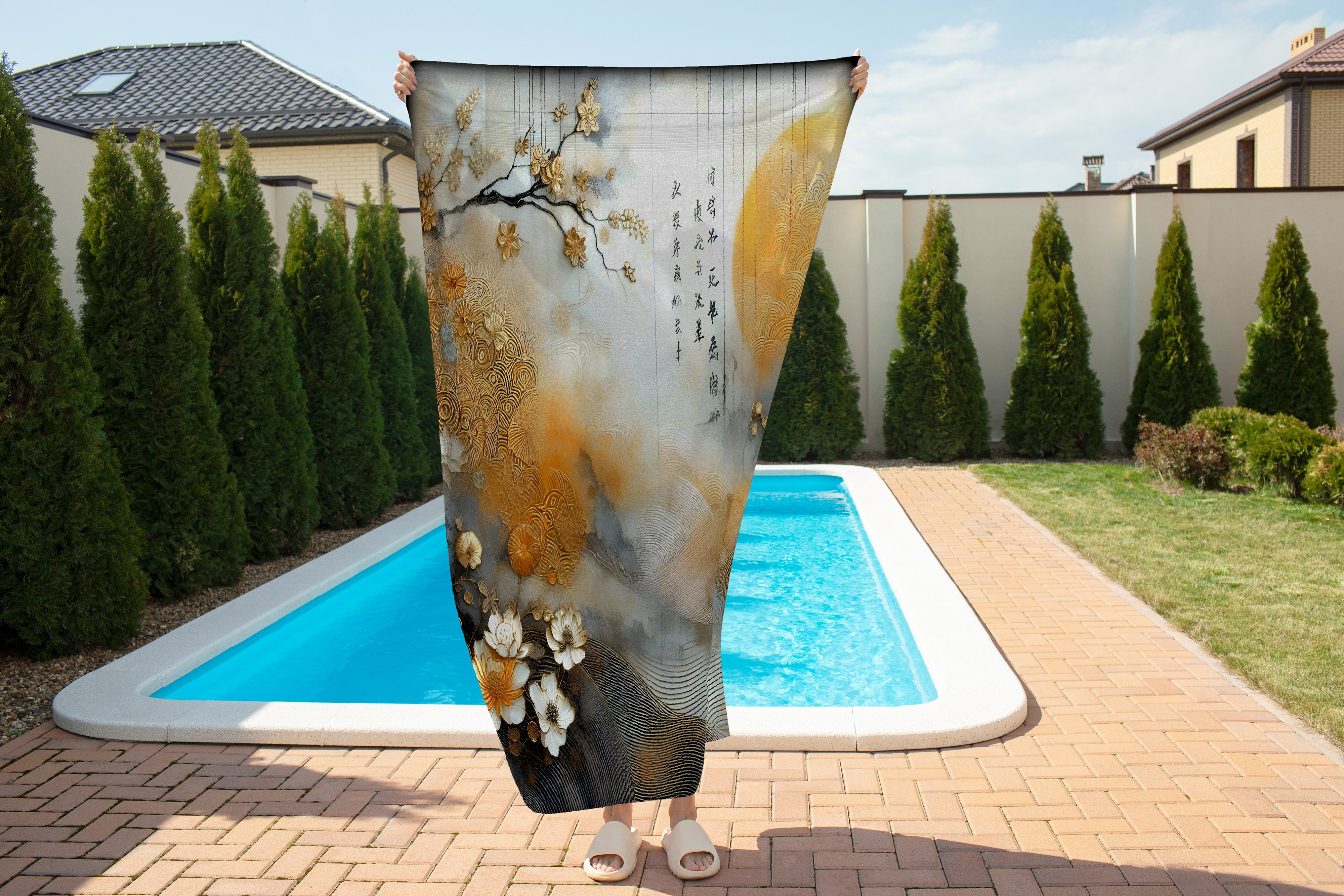 Asian Dawn Beach Towel