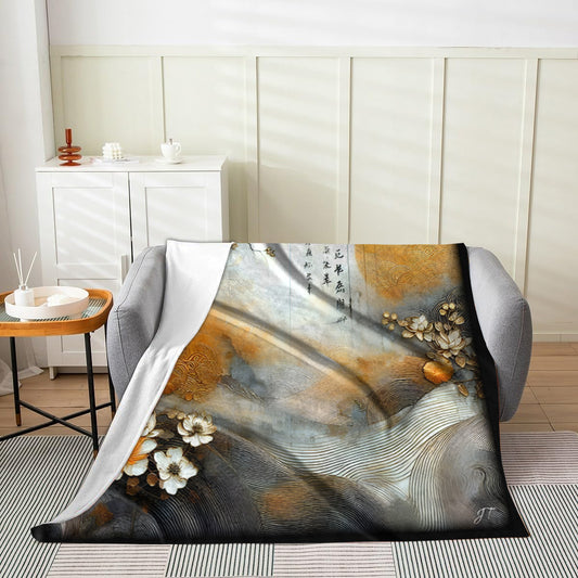 Asian Dawn Velveteen Blanket