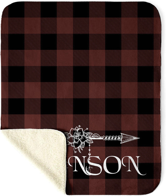 Buffalo Plaid Sherpa Blanket