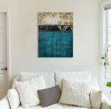 Azure Reflections Canvas Print