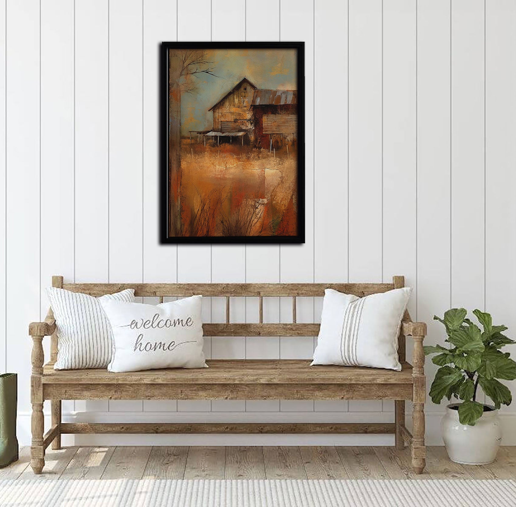 Barn Framed Canvas