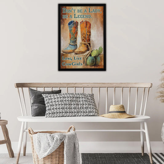 Be a Legent Framed Canvas