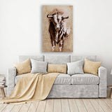 Beaked Horns Canvas Art