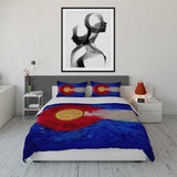Colorado Flag Design_1 Duvet Cover Set