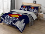 Colorado Flag Design_5 Sherpa Comforter Set
