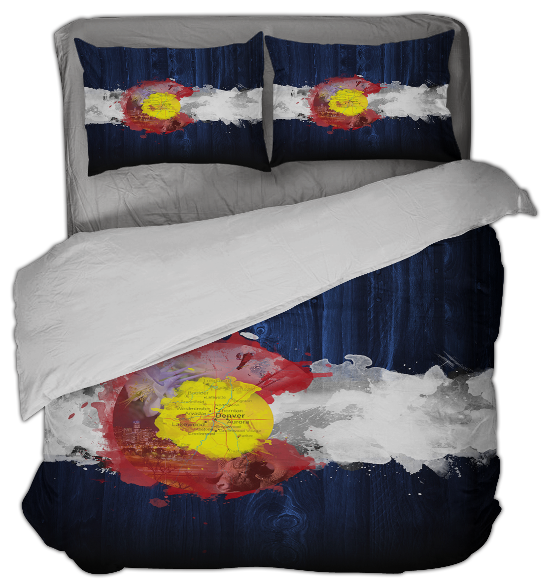 Colorado Flag Design_4 Comforter Set