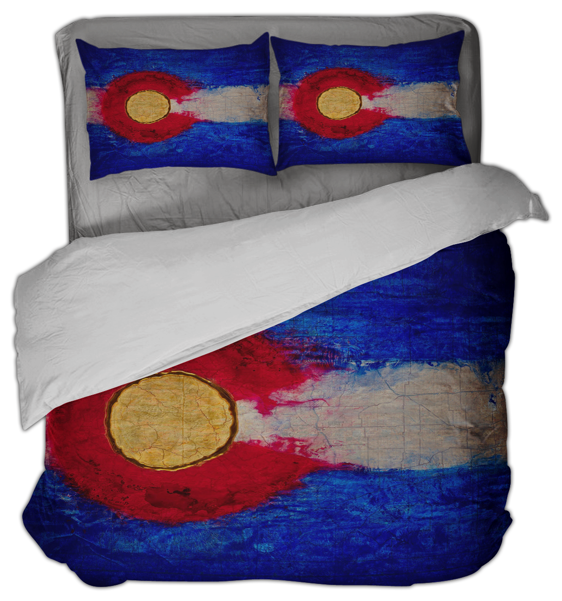 Colorado Flag Design_1 Duvet Cover Set