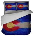 Colorado Flag Design_1 Duvet Cover Set