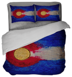 Colorado Flag Design_1 Sherpa Comforter Set