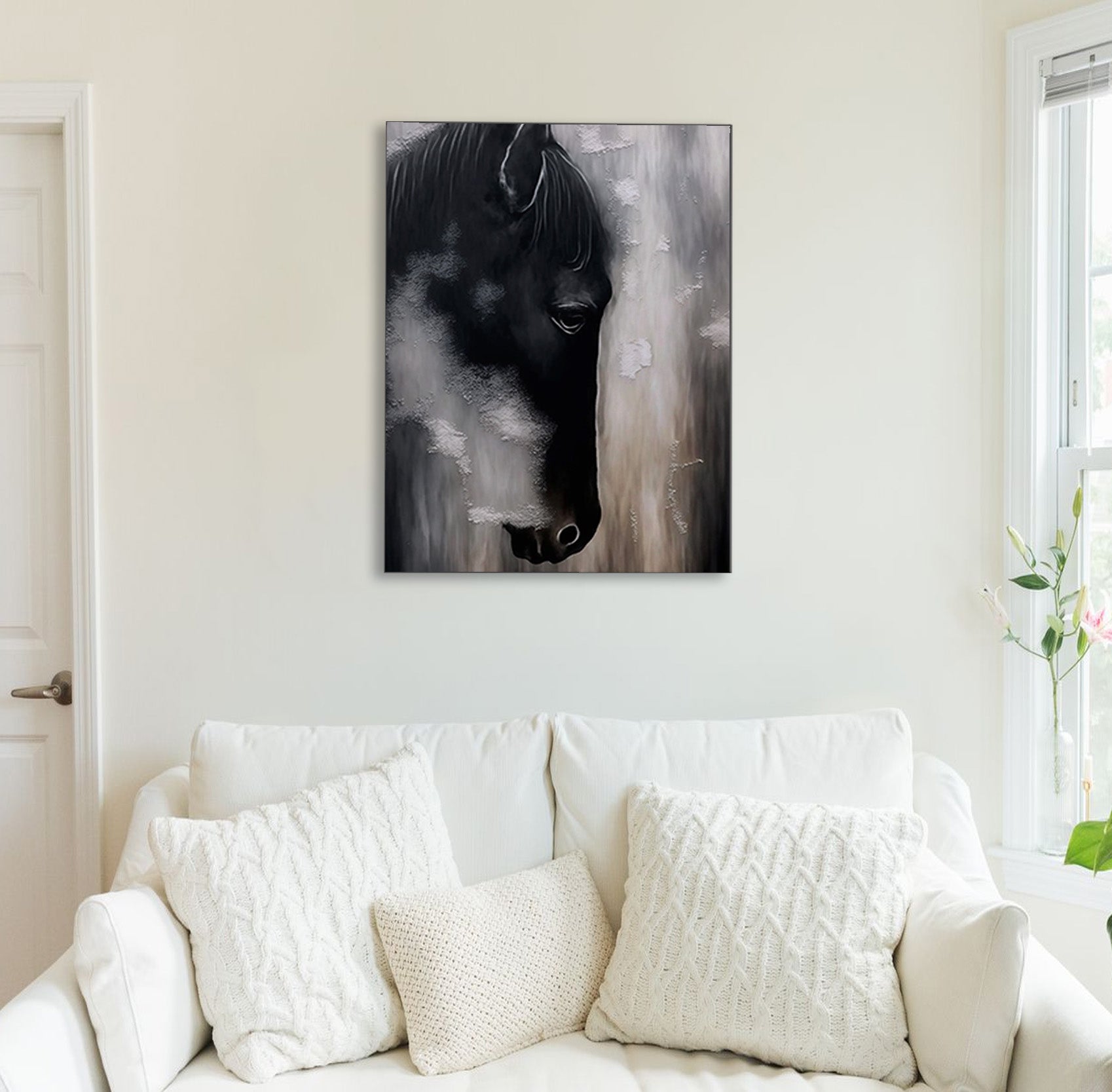 Black-Faced Majesty Canvas Print