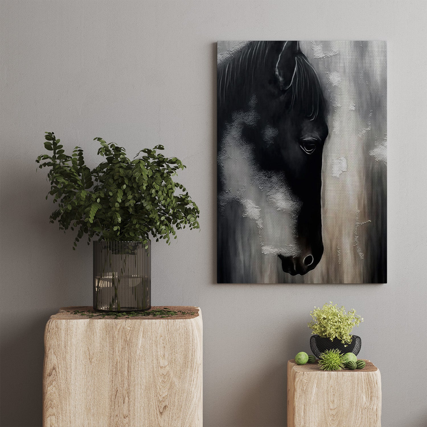 Black-Faced Majesty Canvas Print