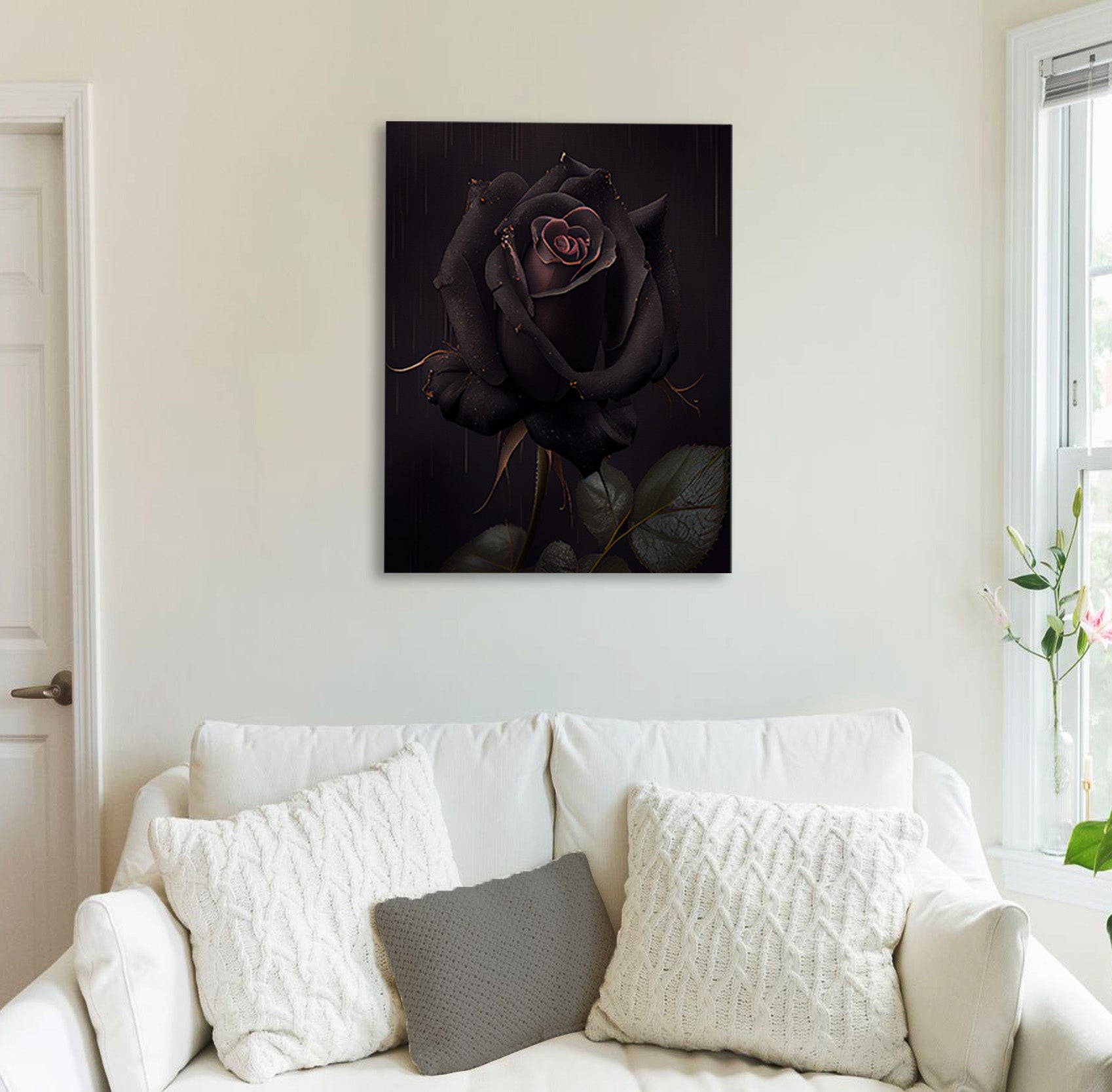 Black Rose Canvas Print