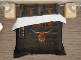 Black Stone Duvet Cover Set