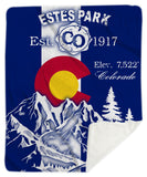 Estes Park Design_3 Sherpa Blanket