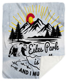Estes Park Design_7 Sherpa Blanket