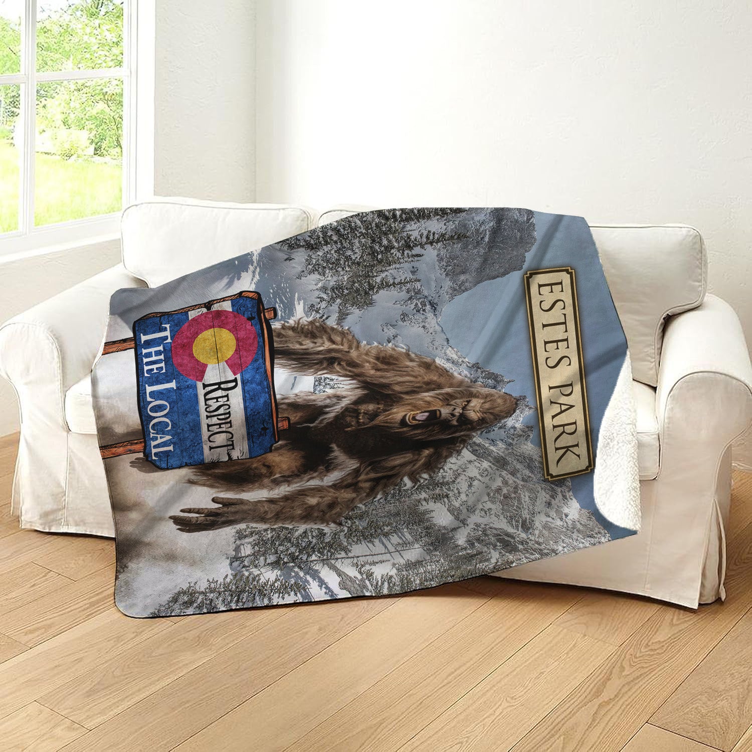 Estes Park Design_8 Sherpa Blanket