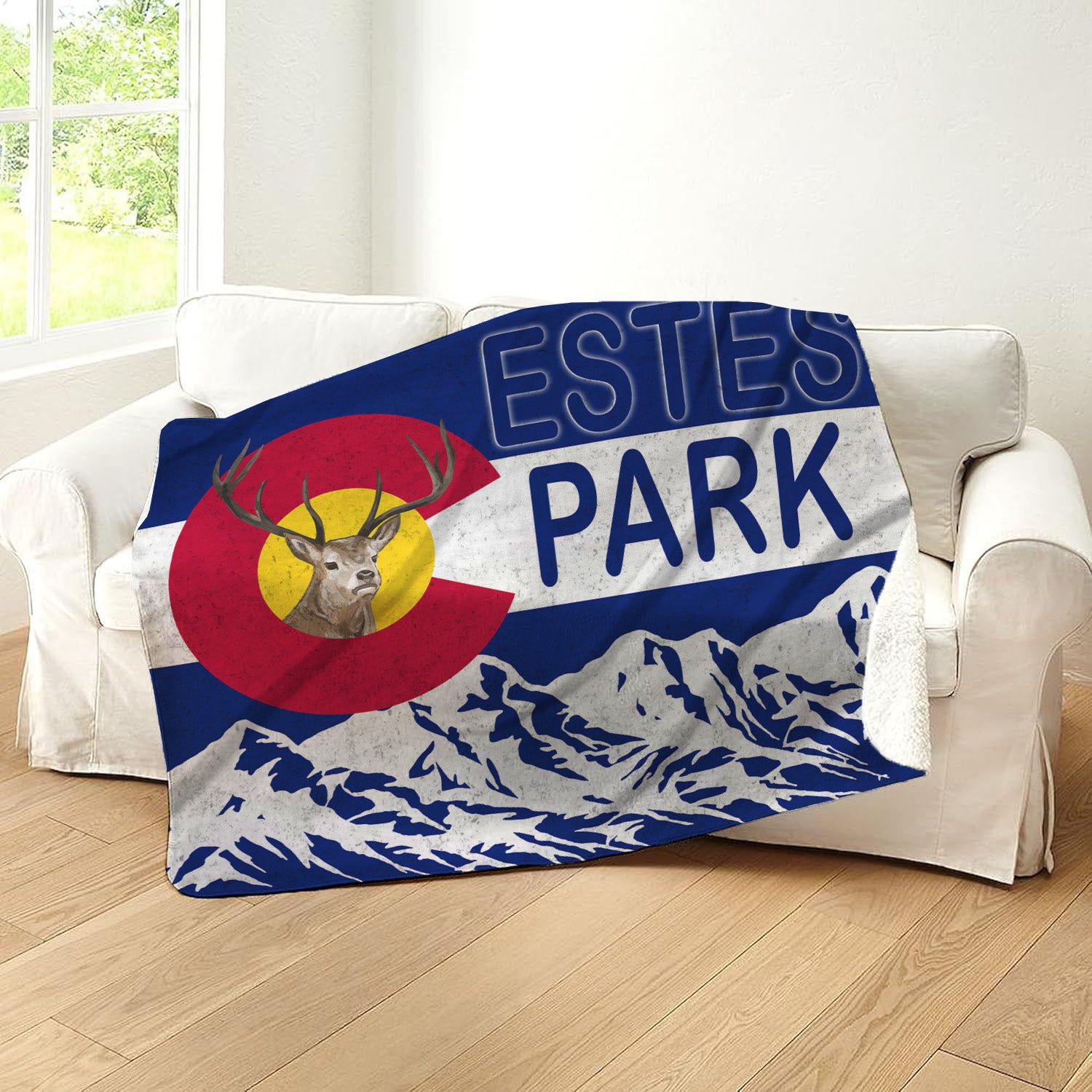 Estes Park Design_9 Sherpa Blanket
