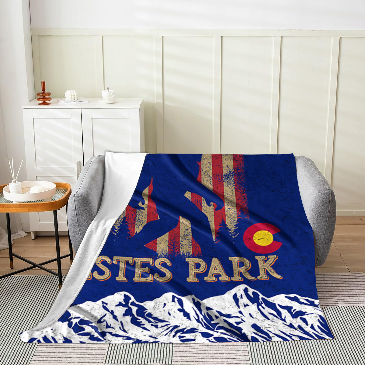 Estes Park Design_1 Velveteen Blanket