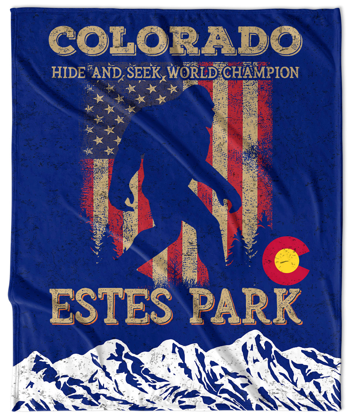 Estes Park Design_1 Velveteen Blanket