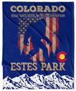 Estes Park Design_1 Velveteen Blanket