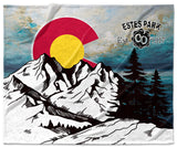 Estes Park Design_2 Velveteen Blanket