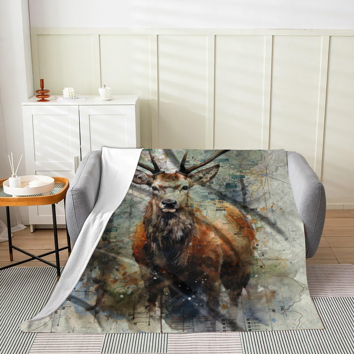 Estes Park Design_4 Velveteen Blanket